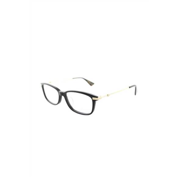 NEW GUCCI asian fit rectangle eyeglasses in acetate black - Picture 1 of 3